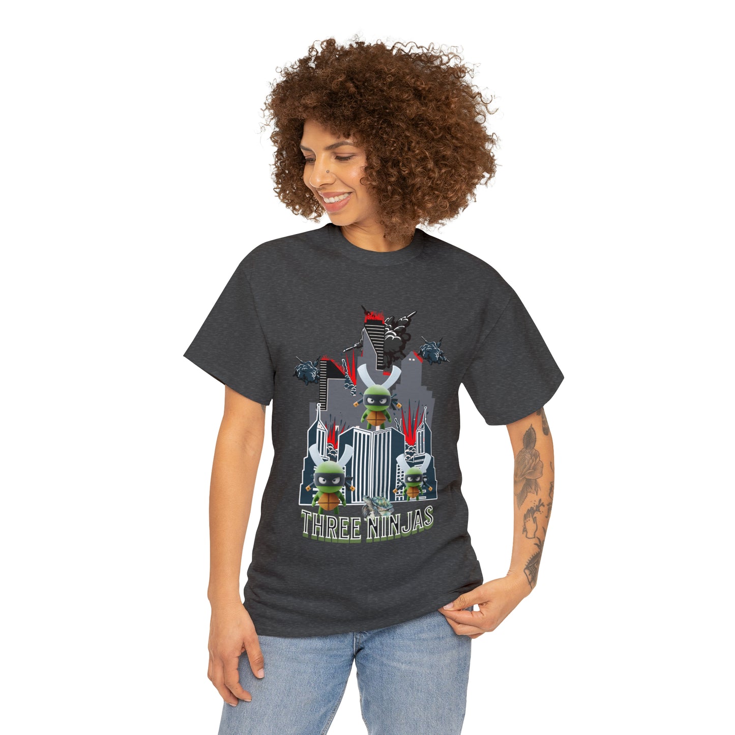 Unisex Heavy Cotton Tee  Three Ninjas