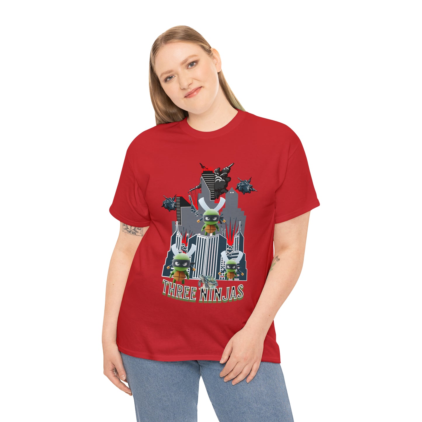 Unisex Heavy Cotton Tee  Three Ninjas