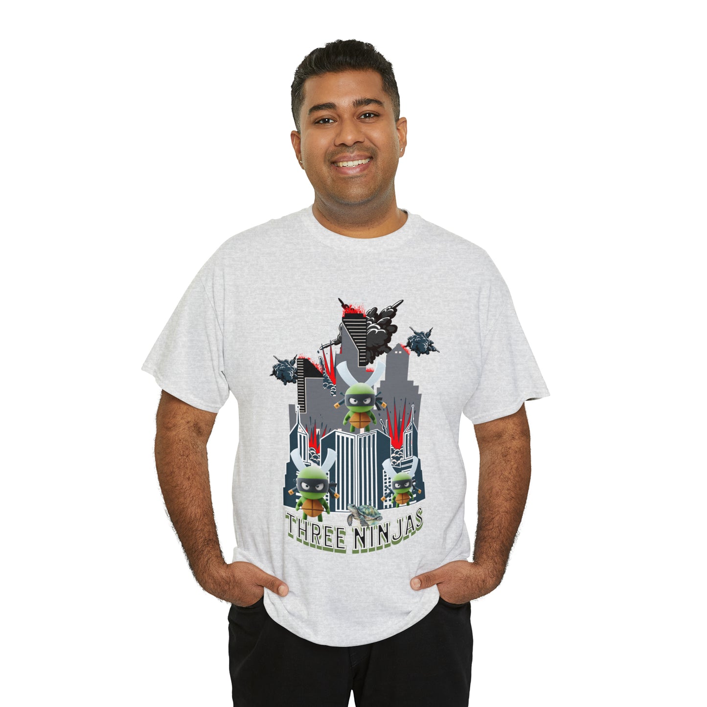 Unisex Heavy Cotton Tee  Three Ninjas