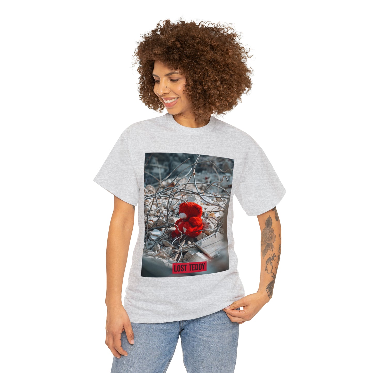 Unisex Heavy Cotton Tee Lost Teddy
