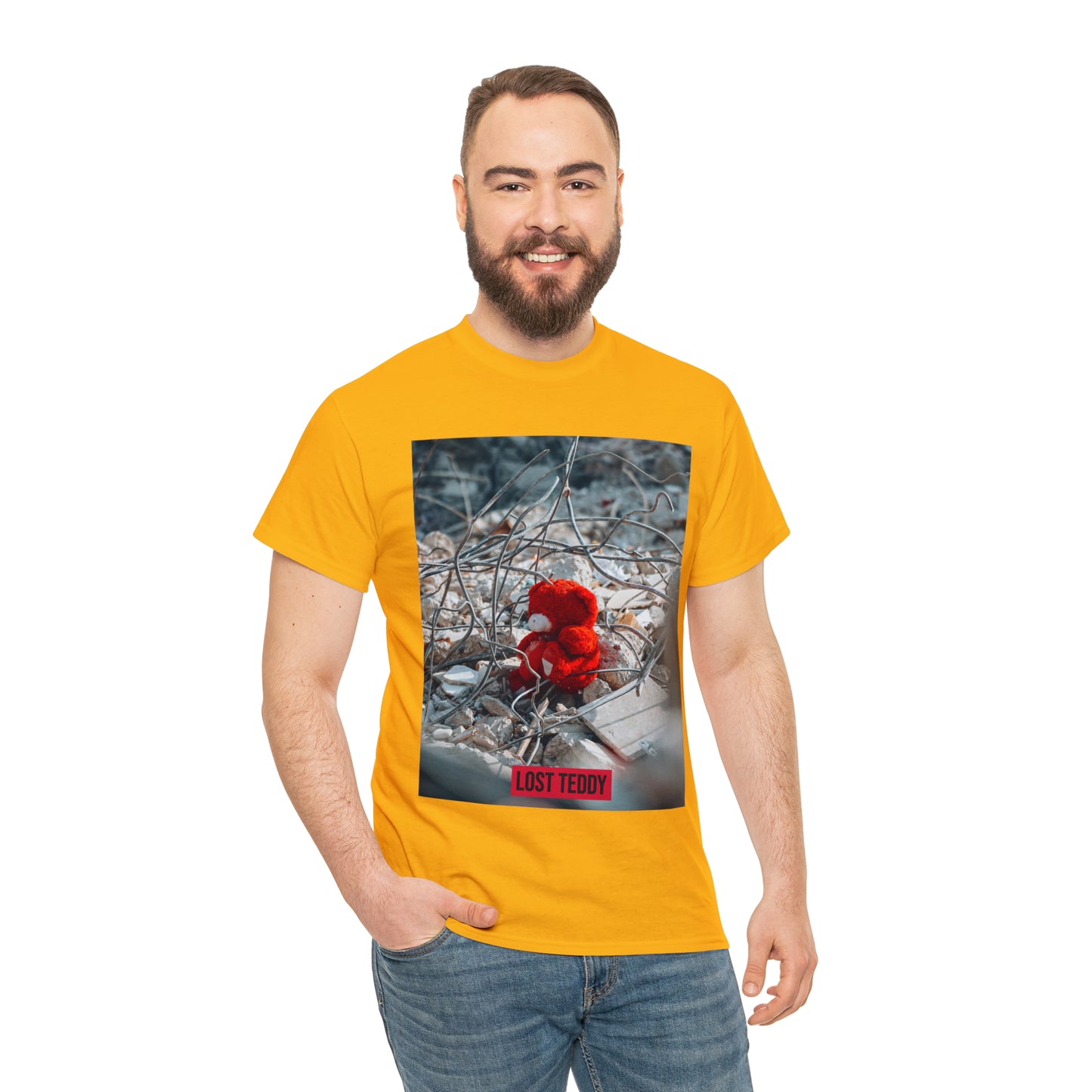 Unisex Heavy Cotton Tee Lost Teddy