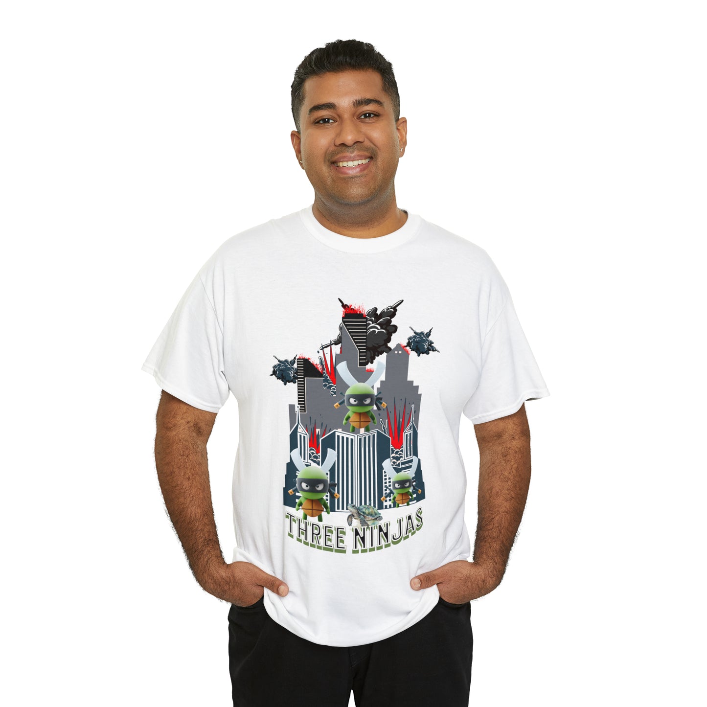 Unisex Heavy Cotton Tee  Three Ninjas