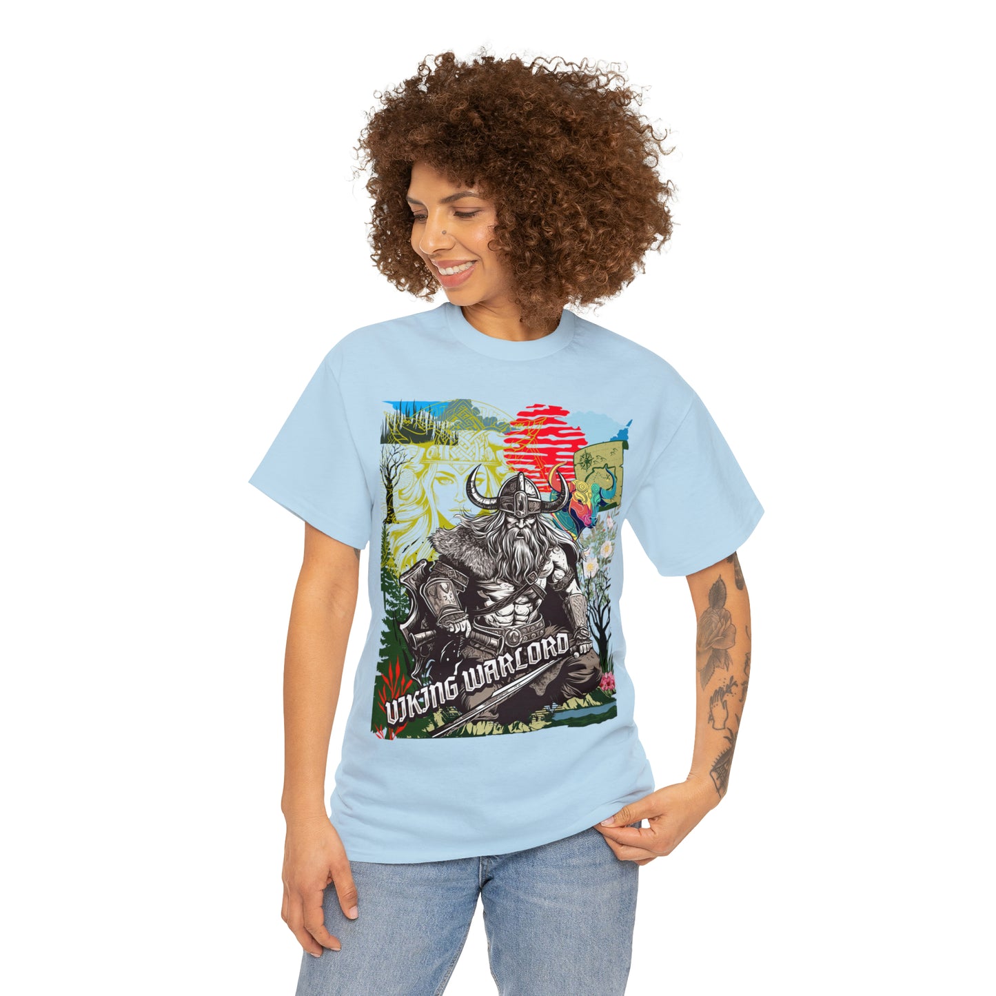 Unisex Heavy Cotton Tee  VIKING WARLORD