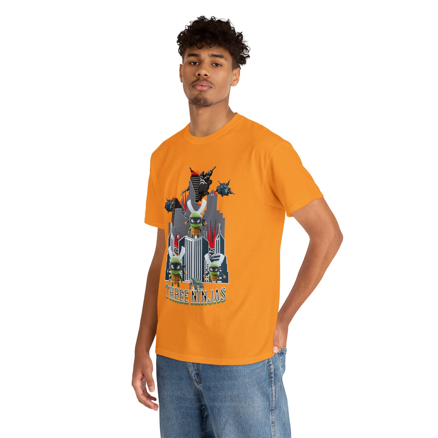Unisex Heavy Cotton Tee  Three Ninjas