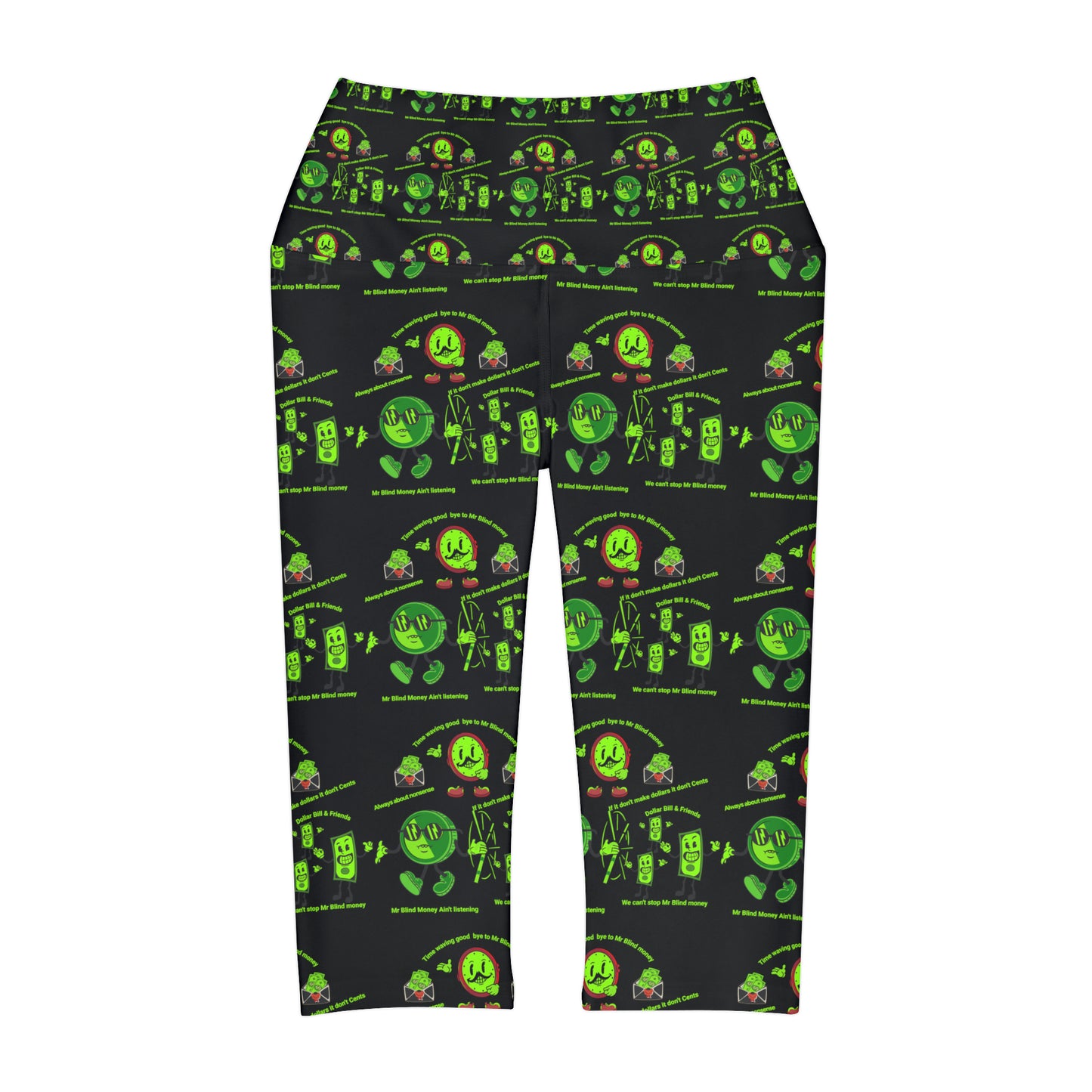 Yoga Capri Leggings (AOP) JUST FLY PATTERN