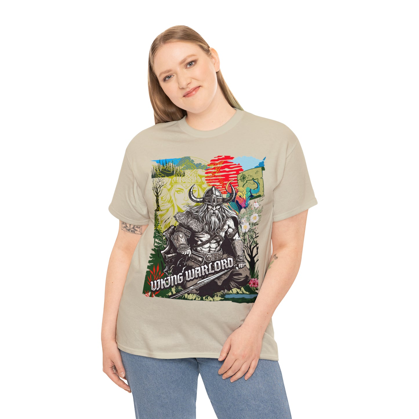 Unisex Heavy Cotton Tee  VIKING WARLORD