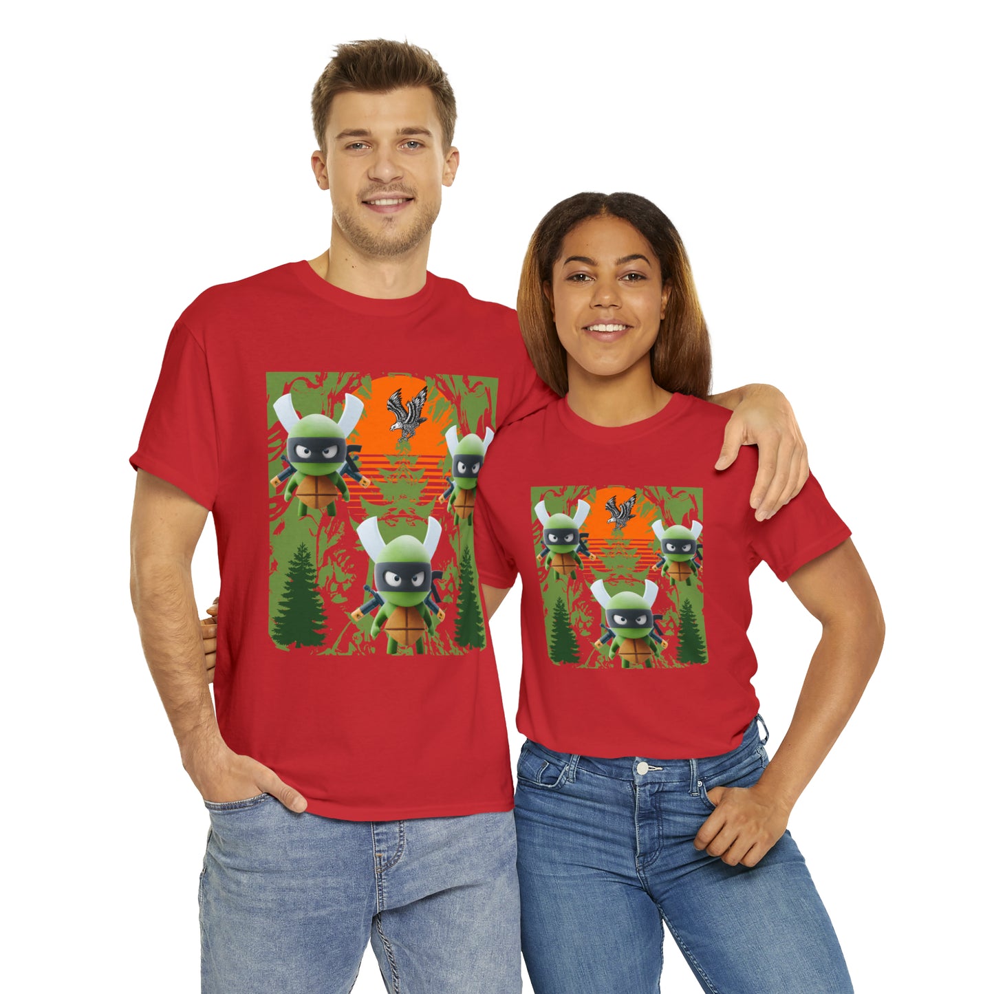 Unisex Heavy Cotton Tee The return of the three ninjas