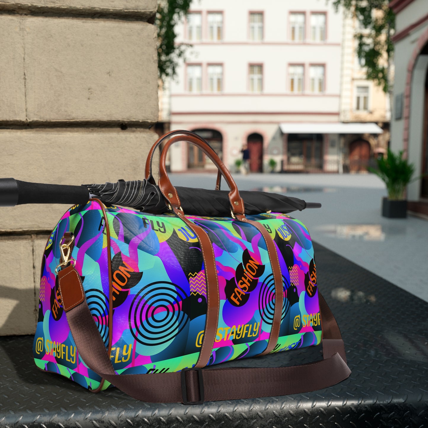 Waterproof Travel Bag Just Fly Fashion Pattern