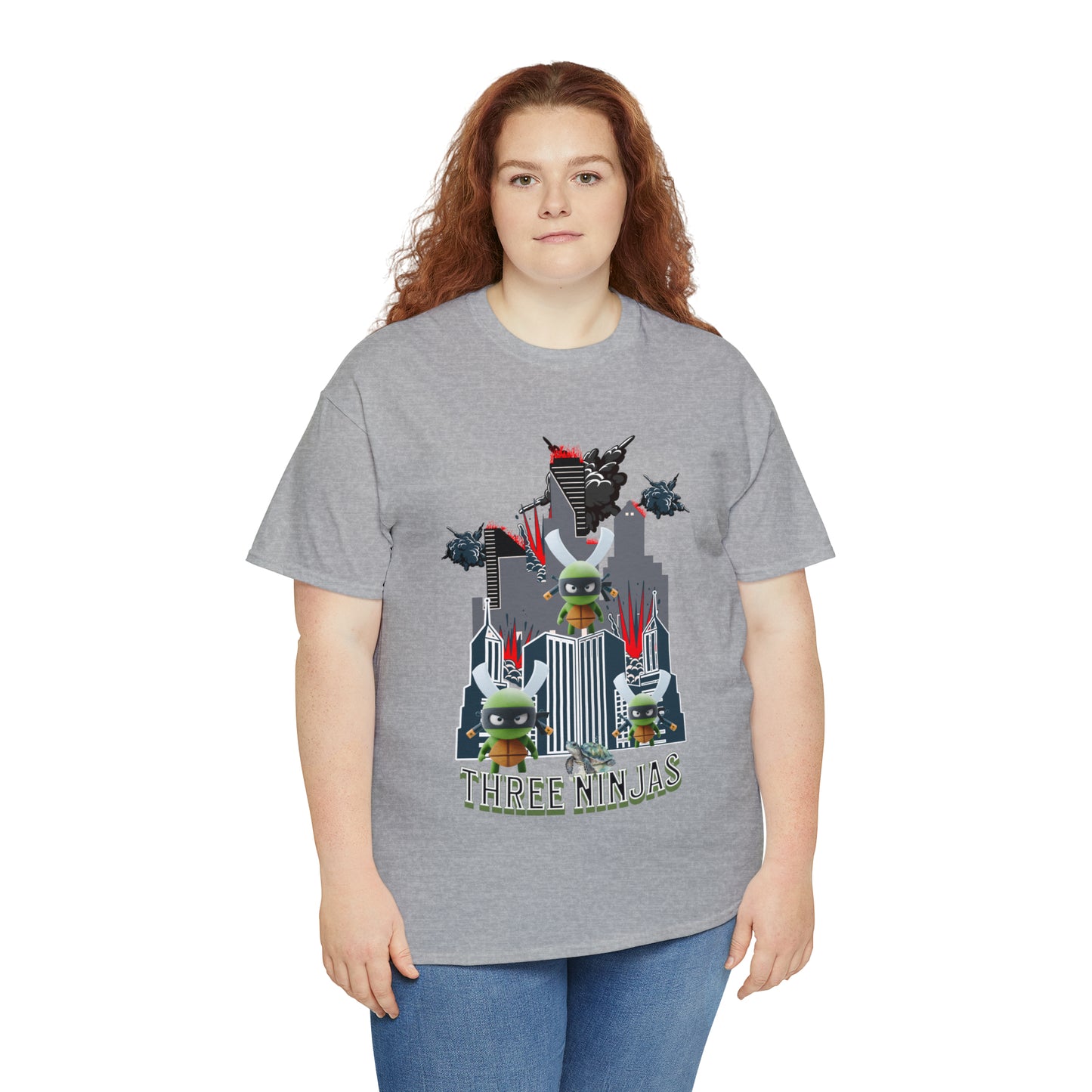 Unisex Heavy Cotton Tee  Three Ninjas