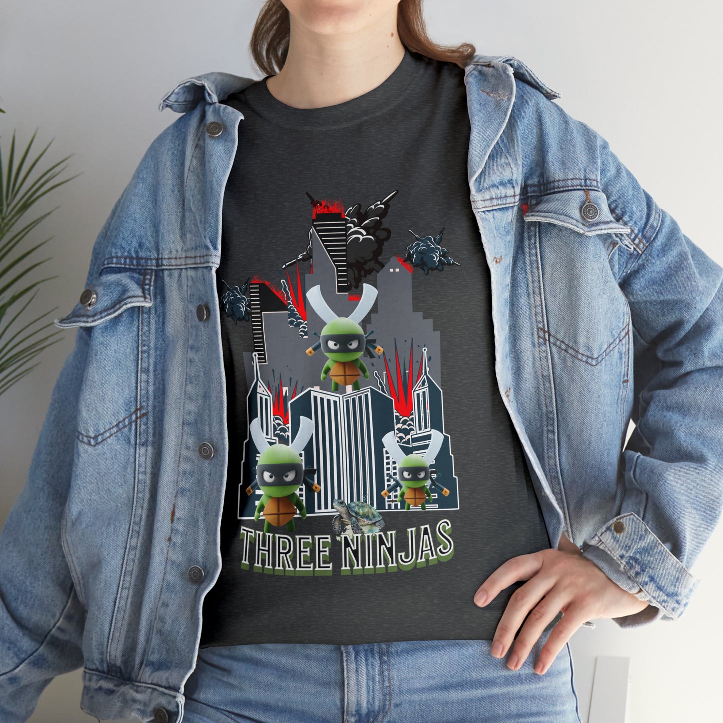 Unisex Heavy Cotton Tee  Three Ninjas