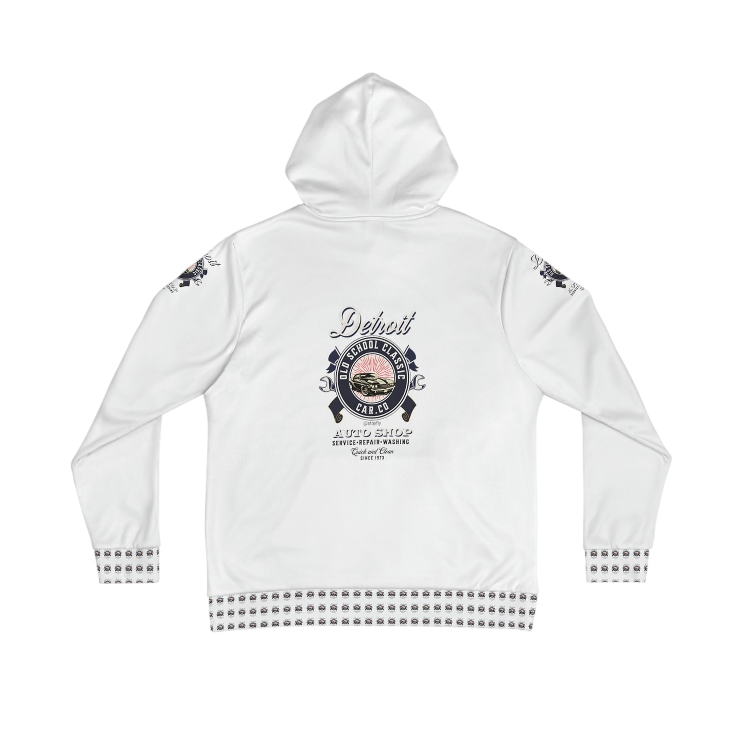 Men's Hoodie (AOP) Detroit Old School Classic Car Co.