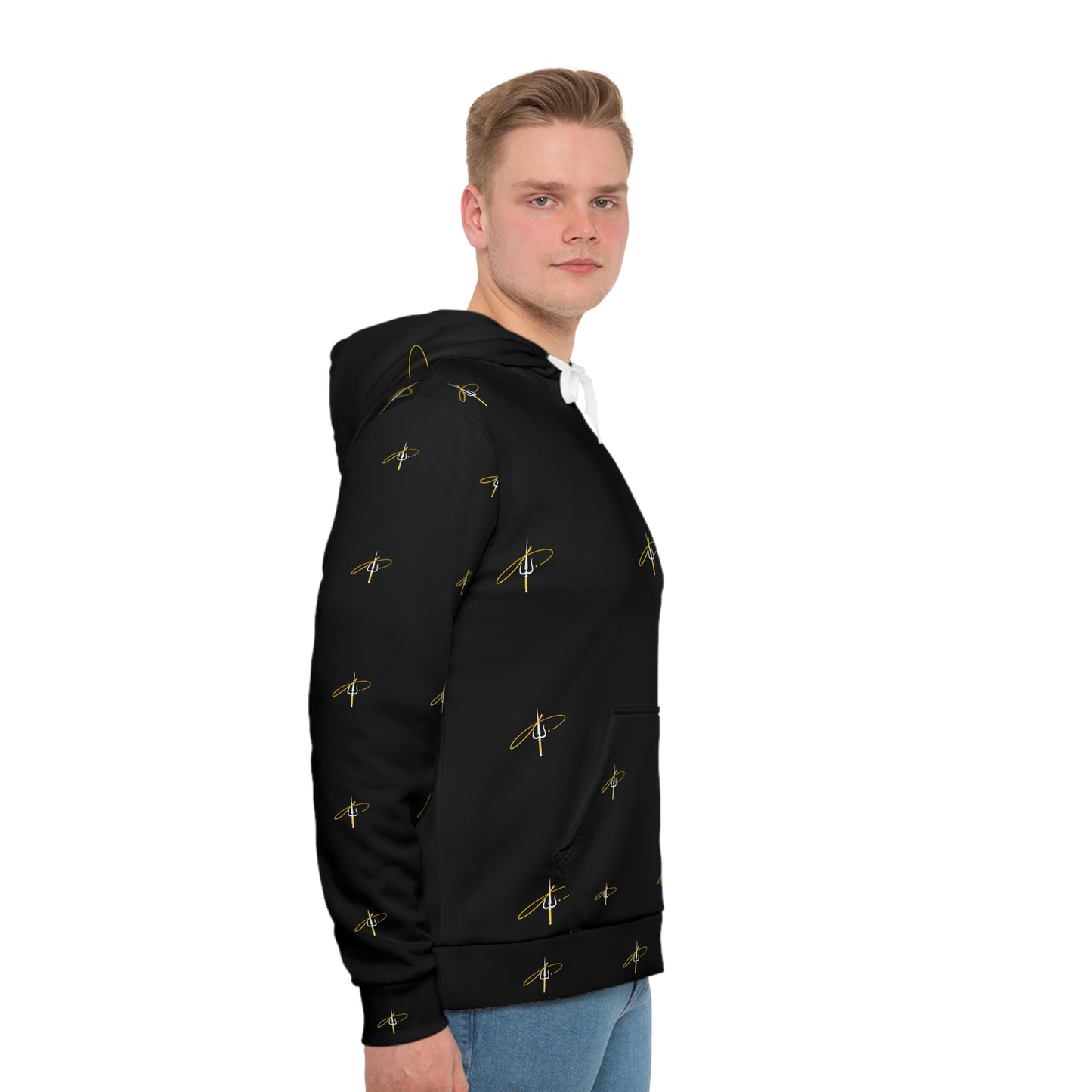 Men's Hoodie (AOP)White Sword Just Fly Fashion