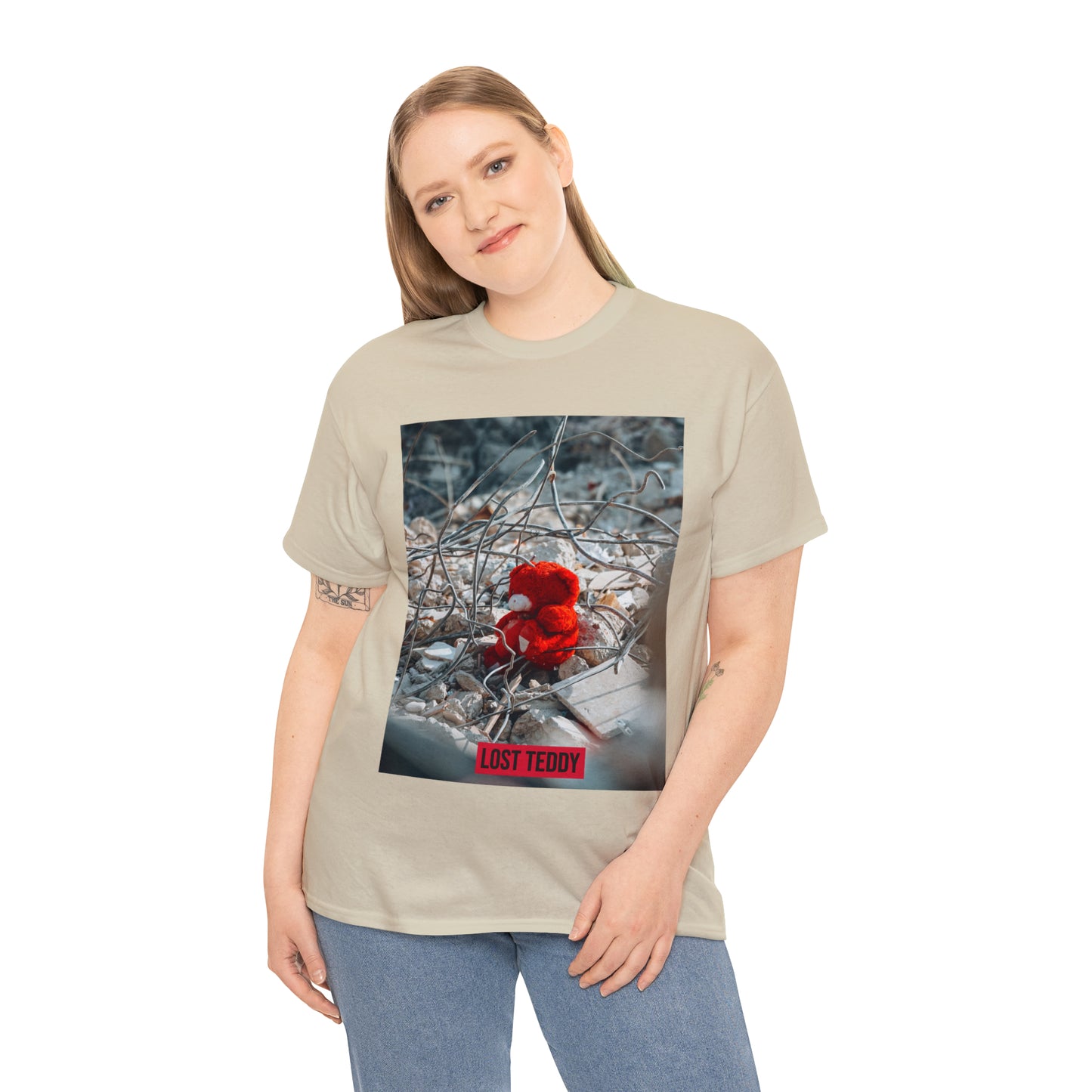 Unisex Heavy Cotton Tee Lost Teddy