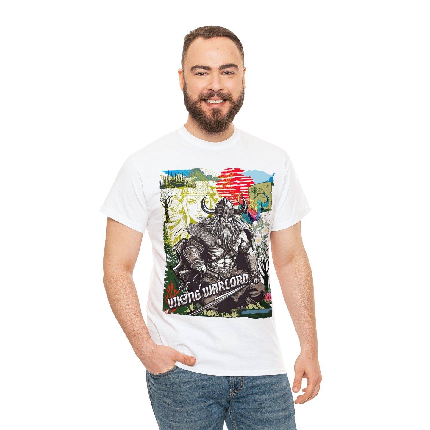Unisex Heavy Cotton Tee  VIKING WARLORD