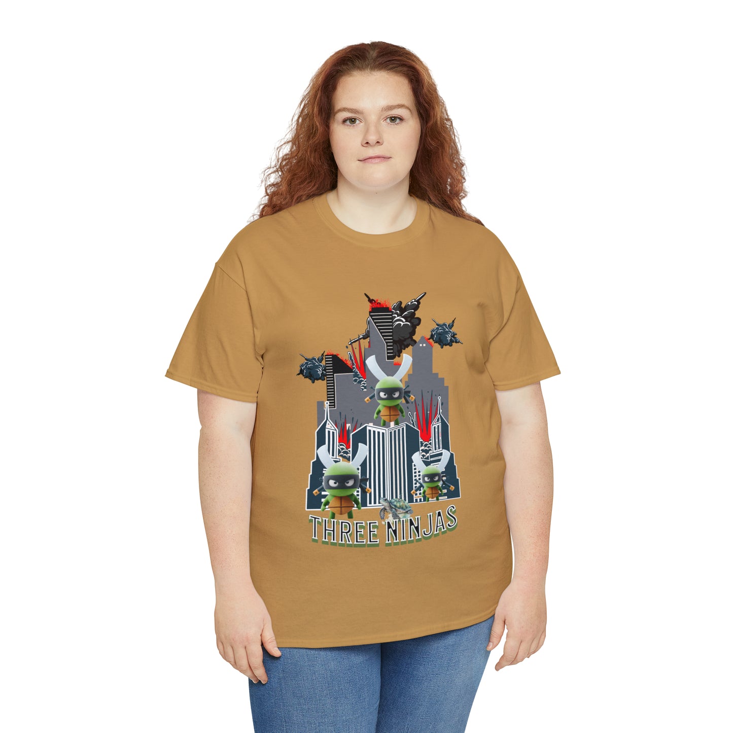 Unisex Heavy Cotton Tee  Three Ninjas