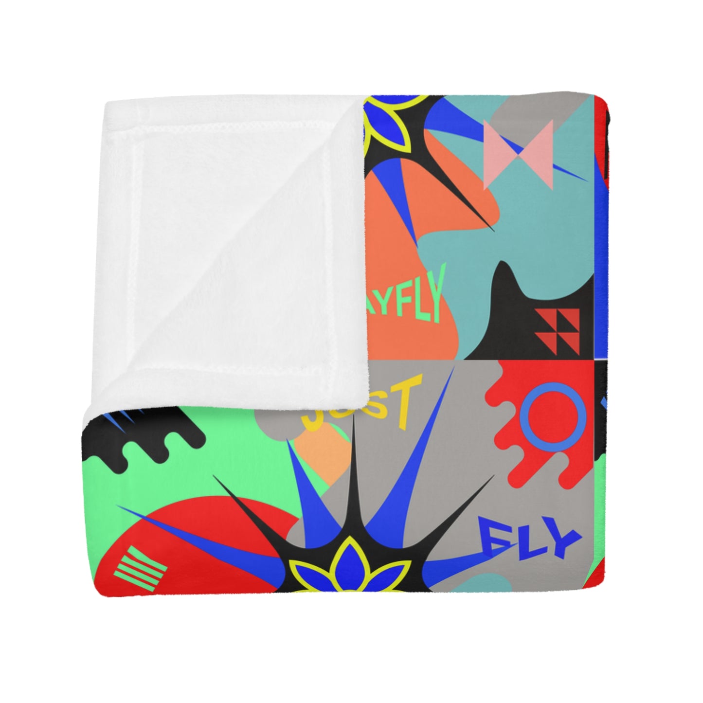 Plush Fleece Blanket  STAR FLOWER