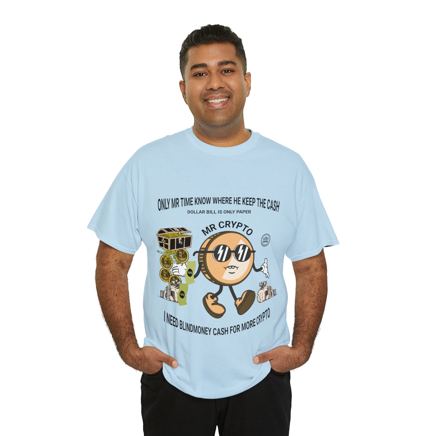 Unisex Heavy Cotton Tee  MR CRYPTO