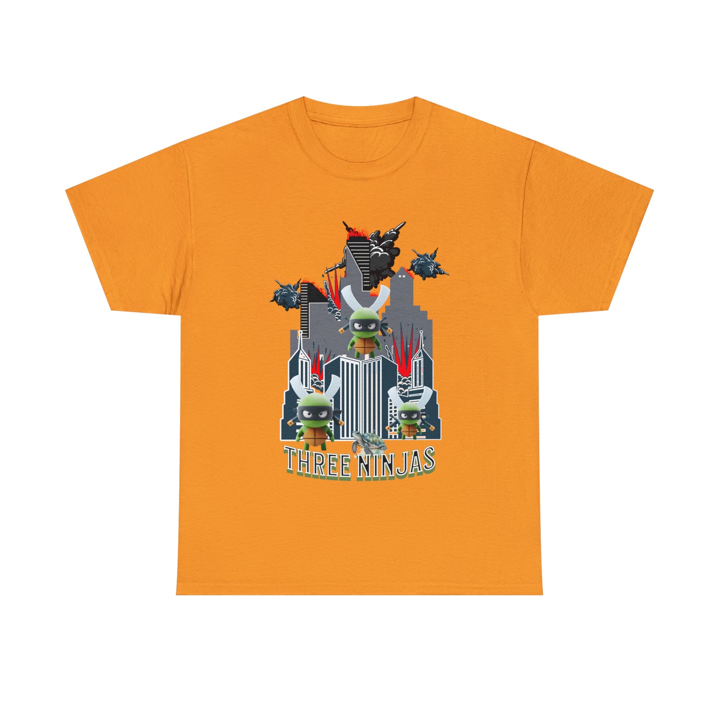 Unisex Heavy Cotton Tee  Three Ninjas