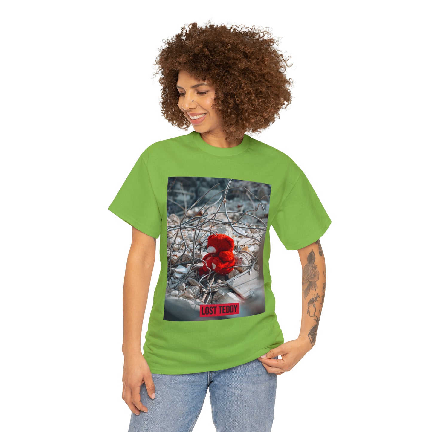 Unisex Heavy Cotton Tee Lost Teddy