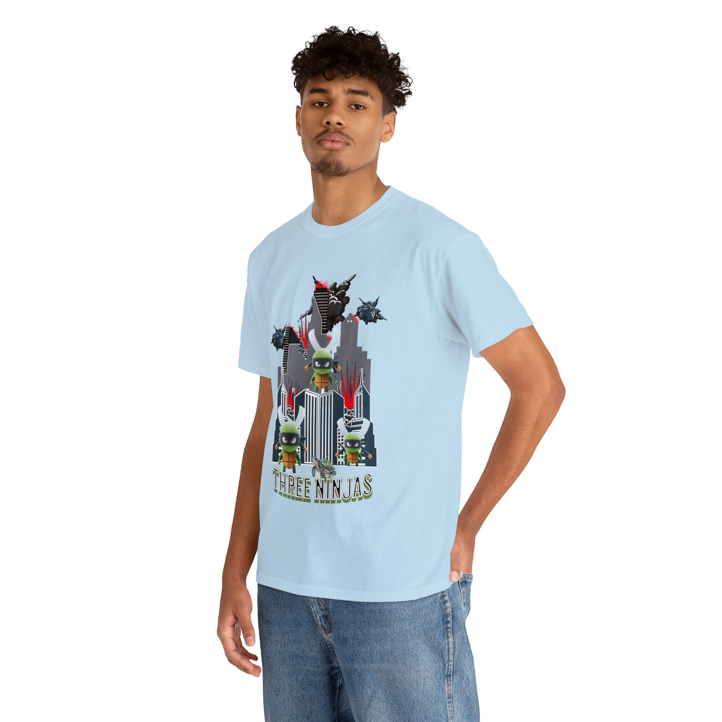 Unisex Heavy Cotton Tee  Three Ninjas