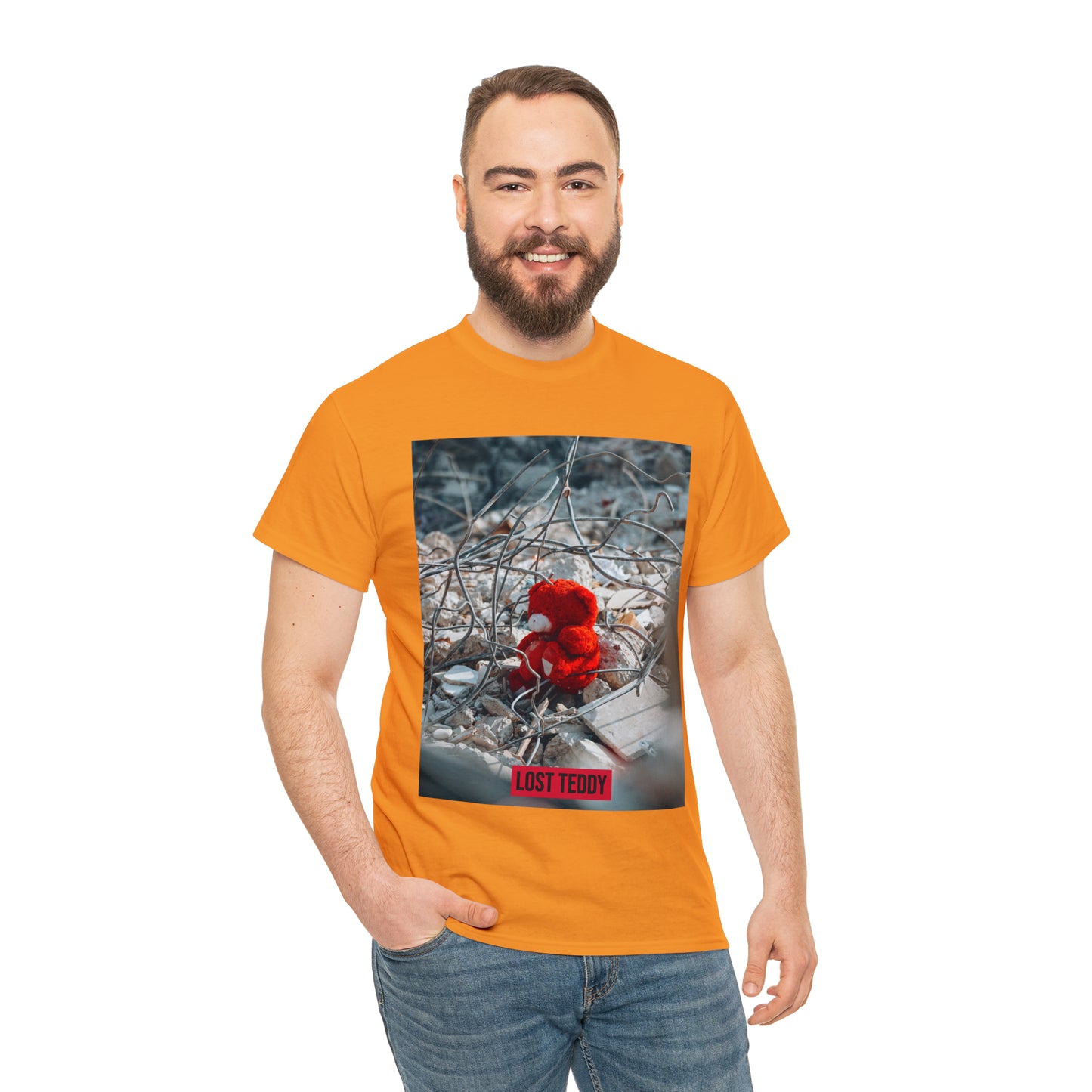 Unisex Heavy Cotton Tee Lost Teddy