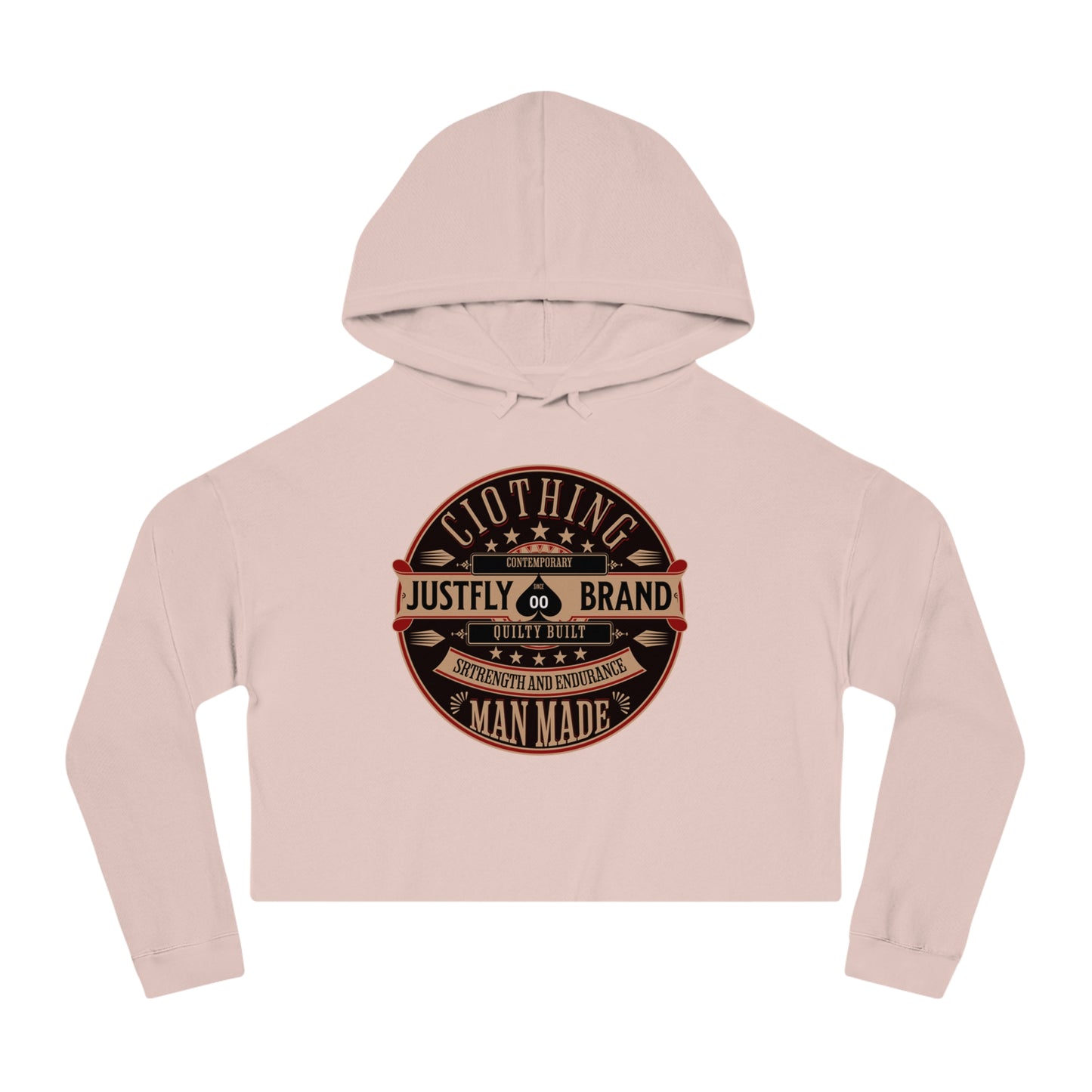 Women’s Cropped Hooded Sweatshirt Just Fly Fashion 2000 Brand