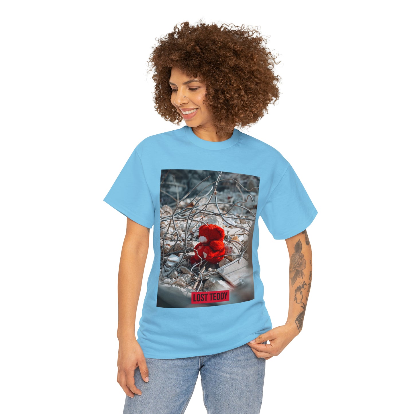 Unisex Heavy Cotton Tee Lost Teddy