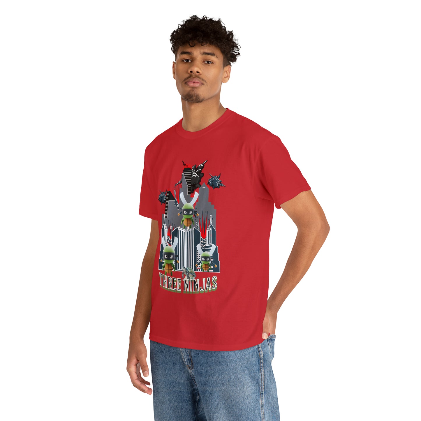 Unisex Heavy Cotton Tee  Three Ninjas