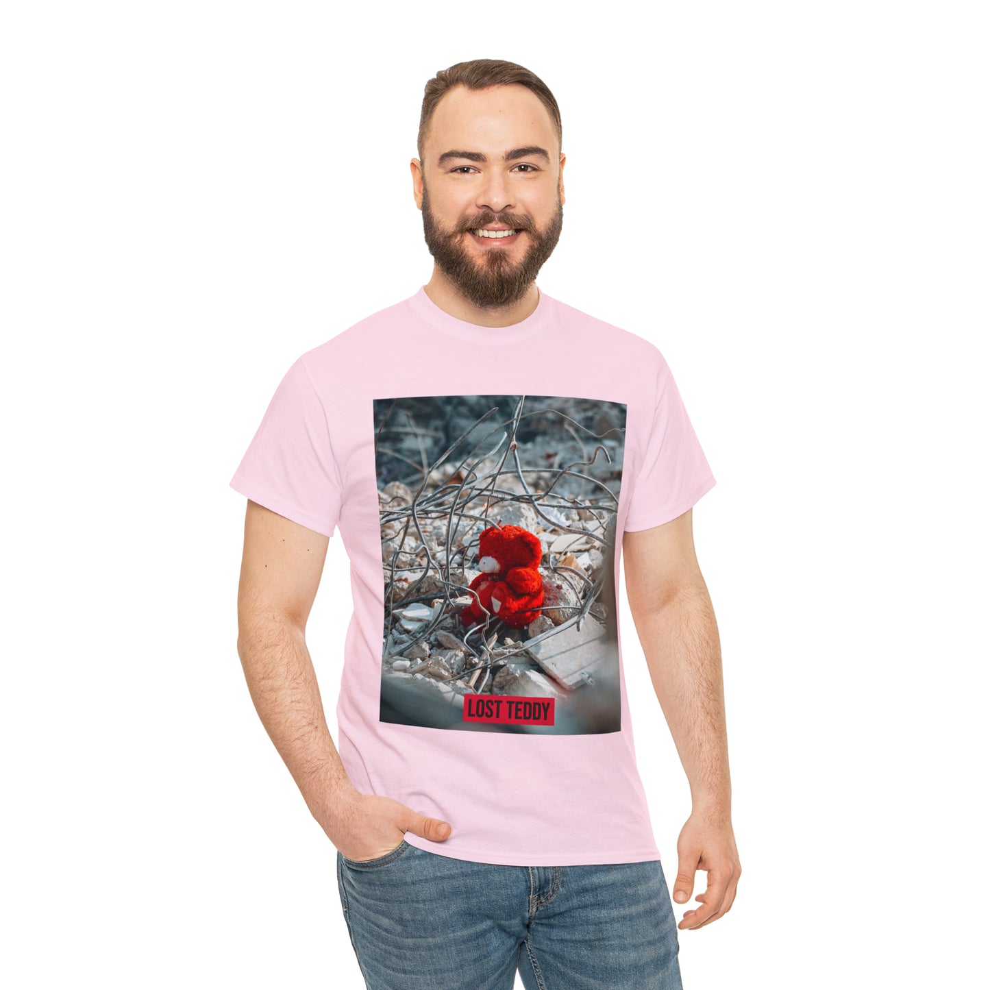 Unisex Heavy Cotton Tee Lost Teddy