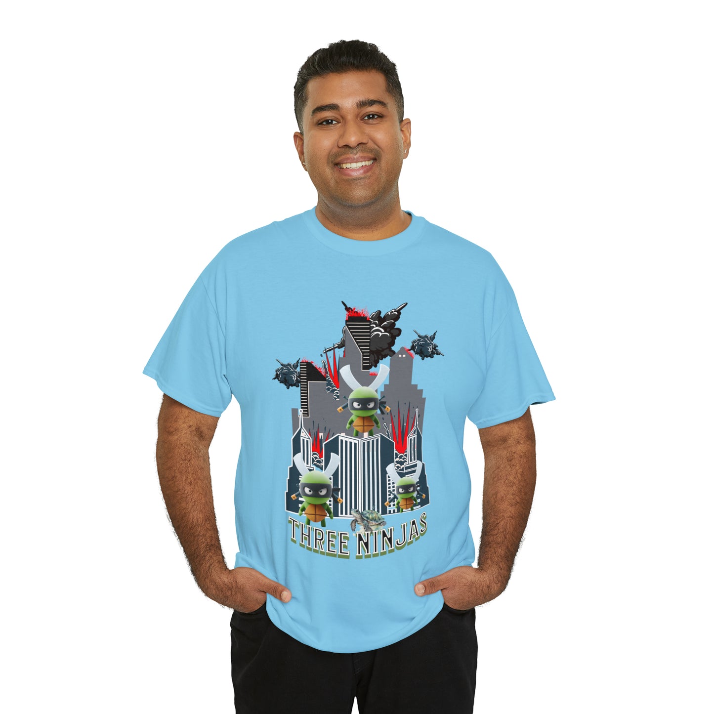 Unisex Heavy Cotton Tee  Three Ninjas