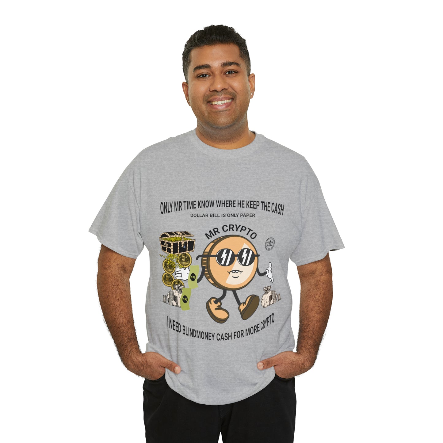 Unisex Heavy Cotton Tee  MR CRYPTO