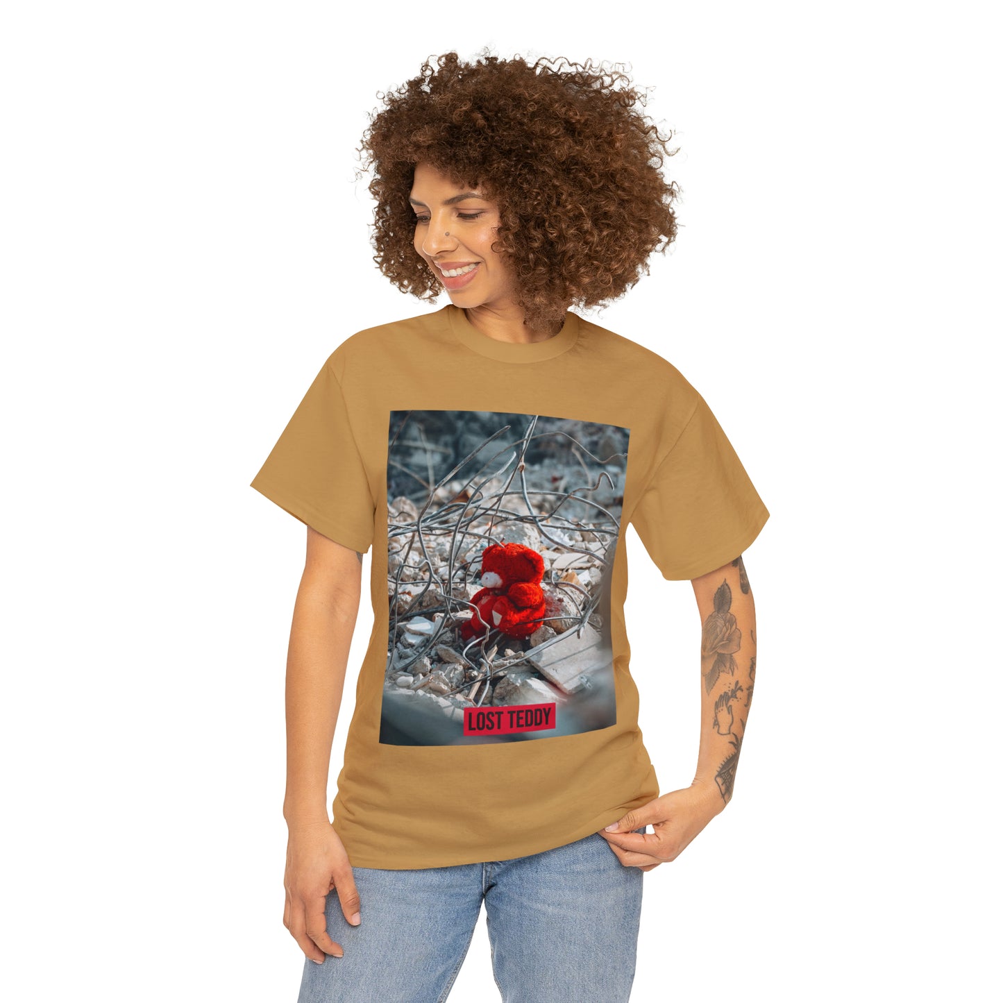 Unisex Heavy Cotton Tee Lost Teddy