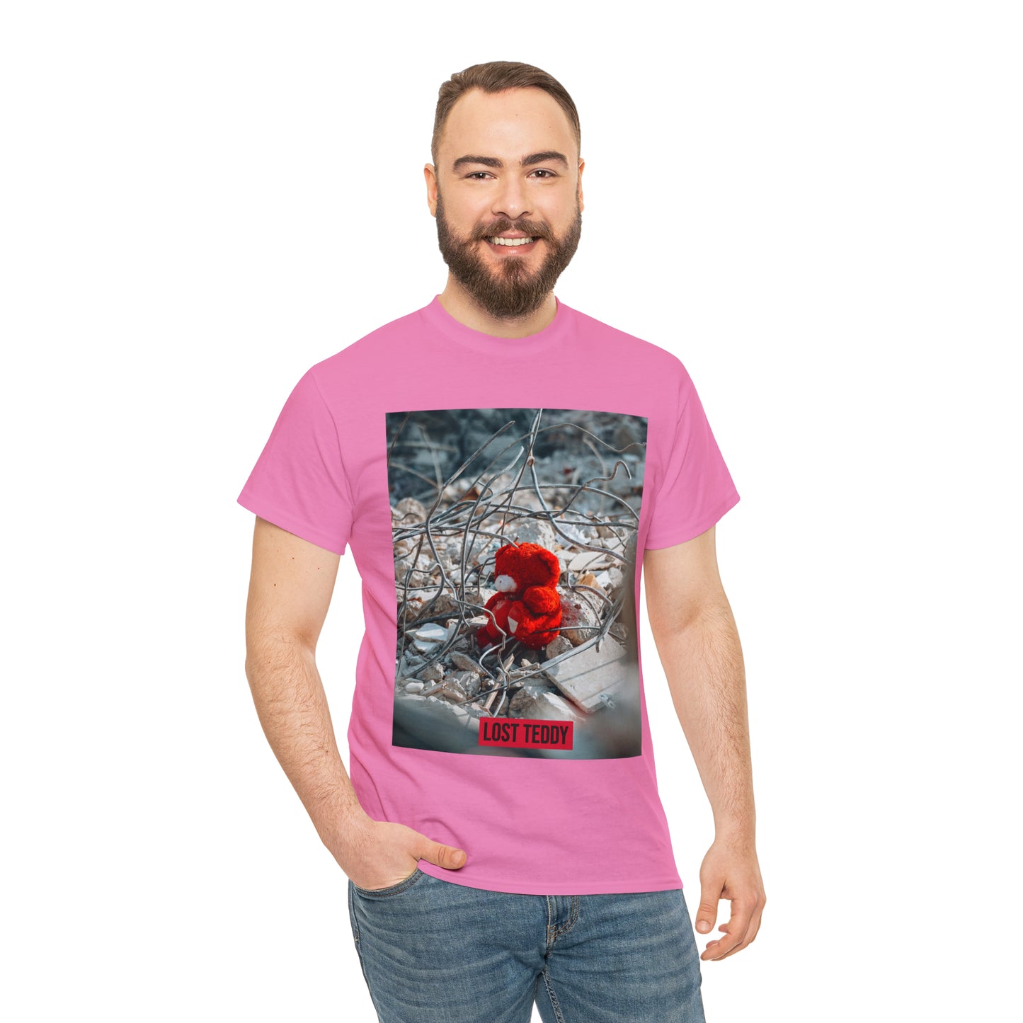 Unisex Heavy Cotton Tee Lost Teddy