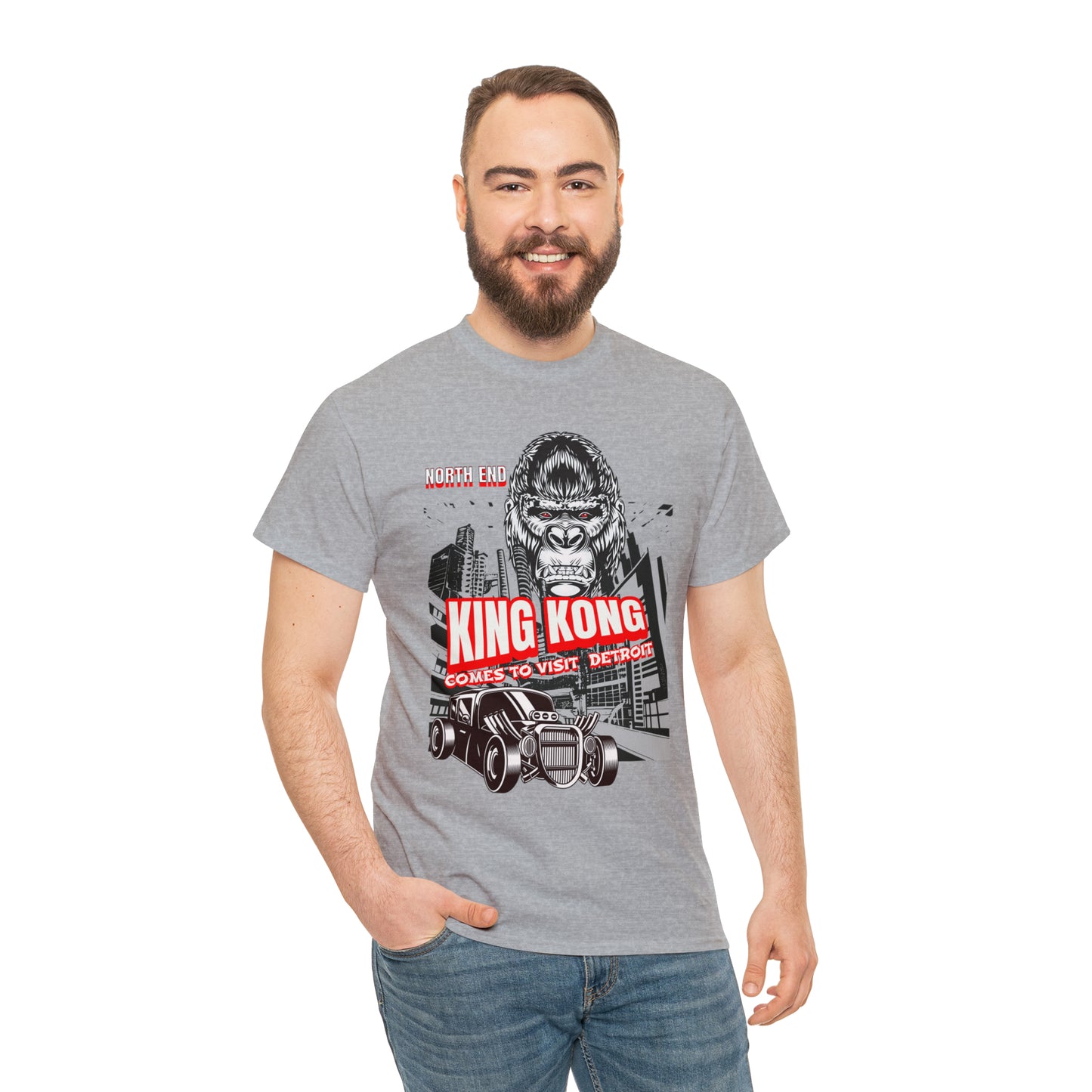 Unisex Heavy Cotton Tee NORTH END KONG