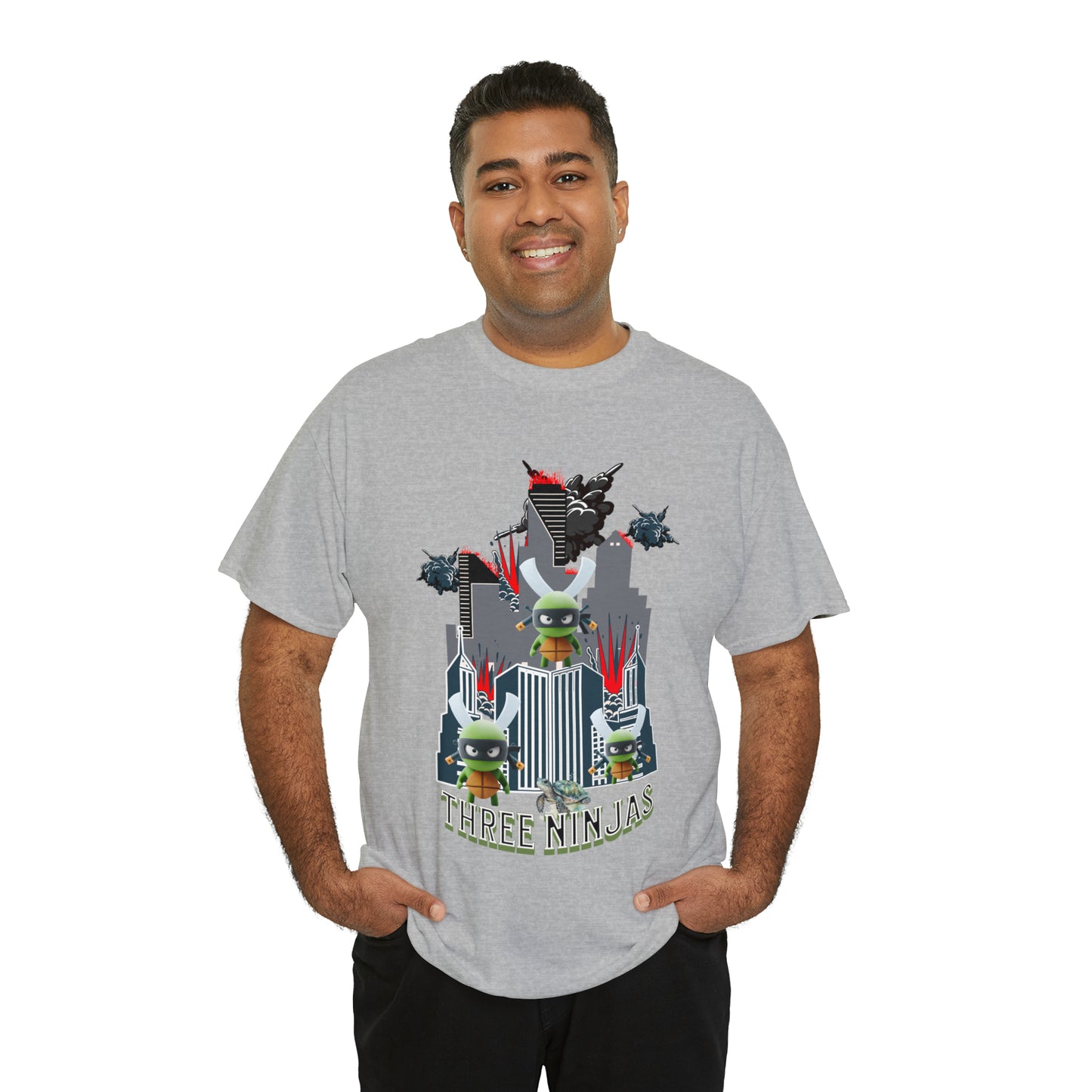 Unisex Heavy Cotton Tee  Three Ninjas