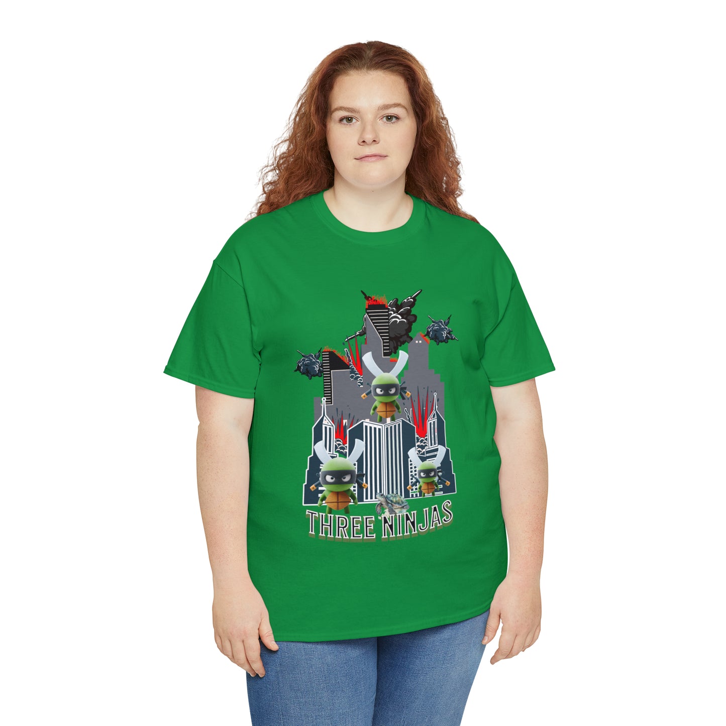 Unisex Heavy Cotton Tee  Three Ninjas