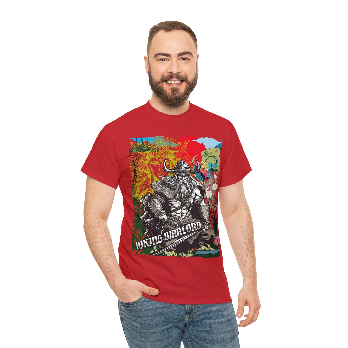 Unisex Heavy Cotton Tee  VIKING WARLORD