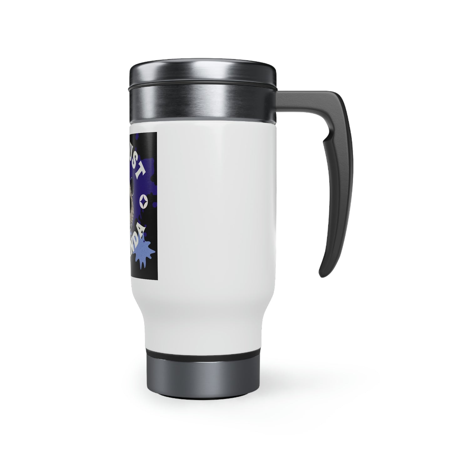 Stainless Steel Travel Mug with Handle, 14oz