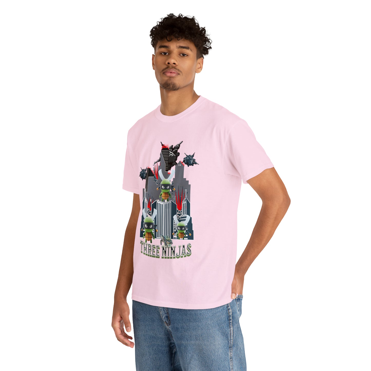 Unisex Heavy Cotton Tee  Three Ninjas