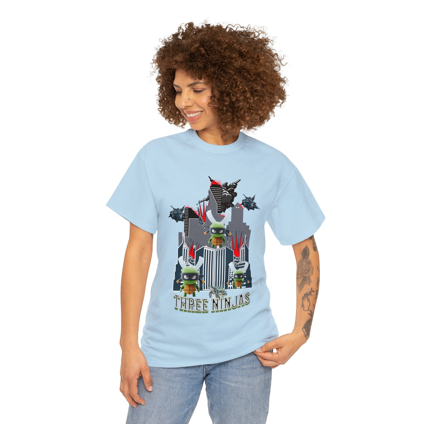 Unisex Heavy Cotton Tee  Three Ninjas