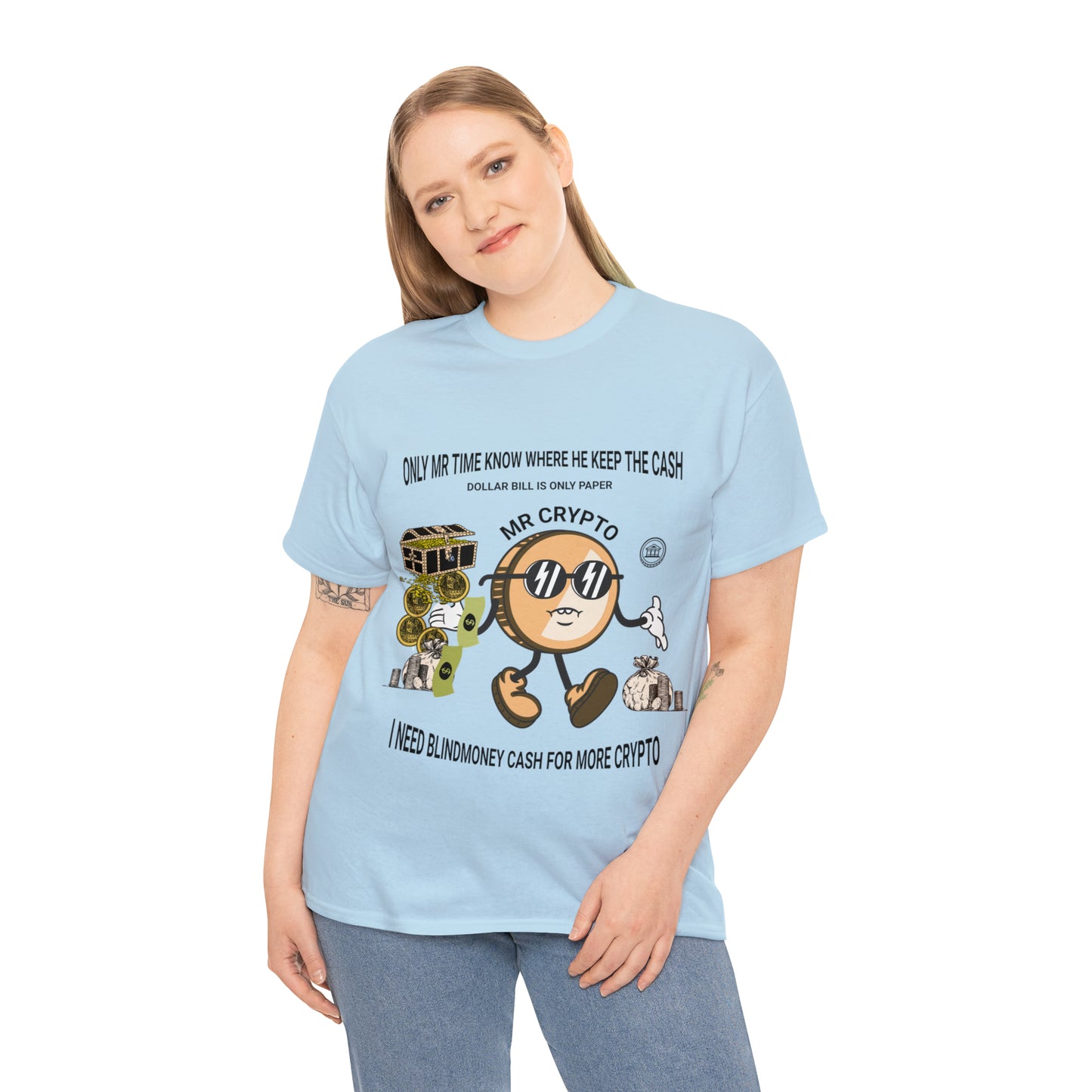 Unisex Heavy Cotton Tee  MR CRYPTO