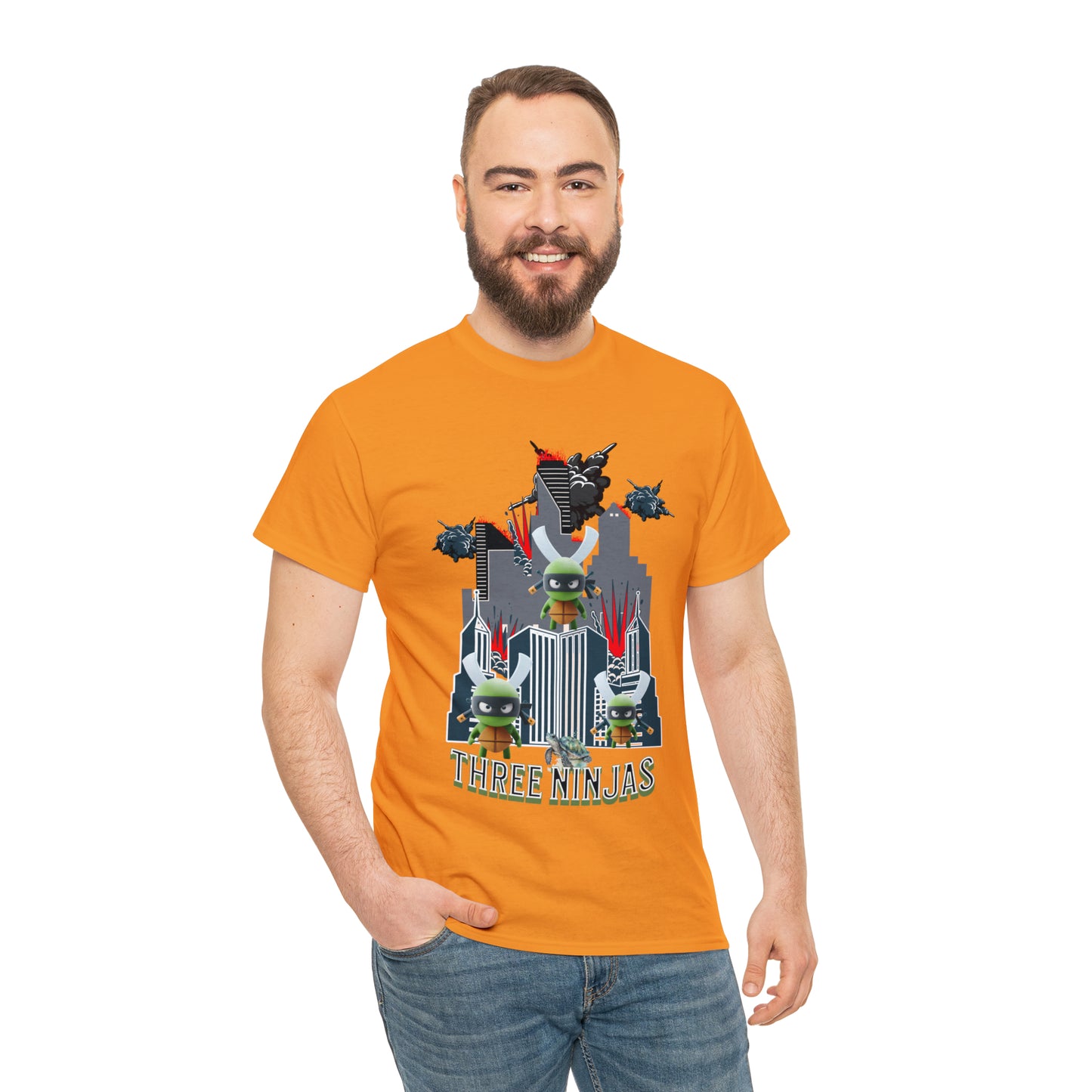 Unisex Heavy Cotton Tee  Three Ninjas