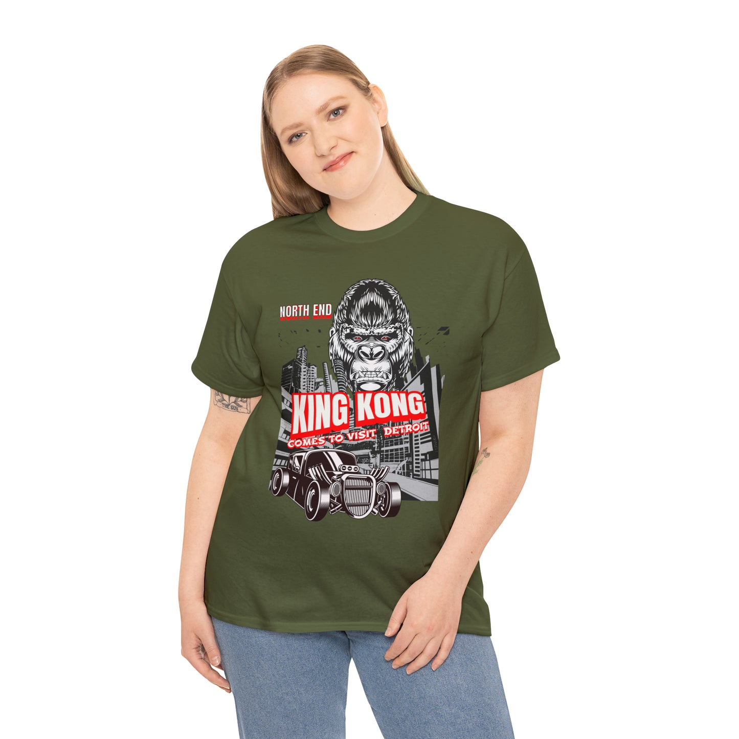 Unisex Heavy Cotton Tee NORTH END KONG