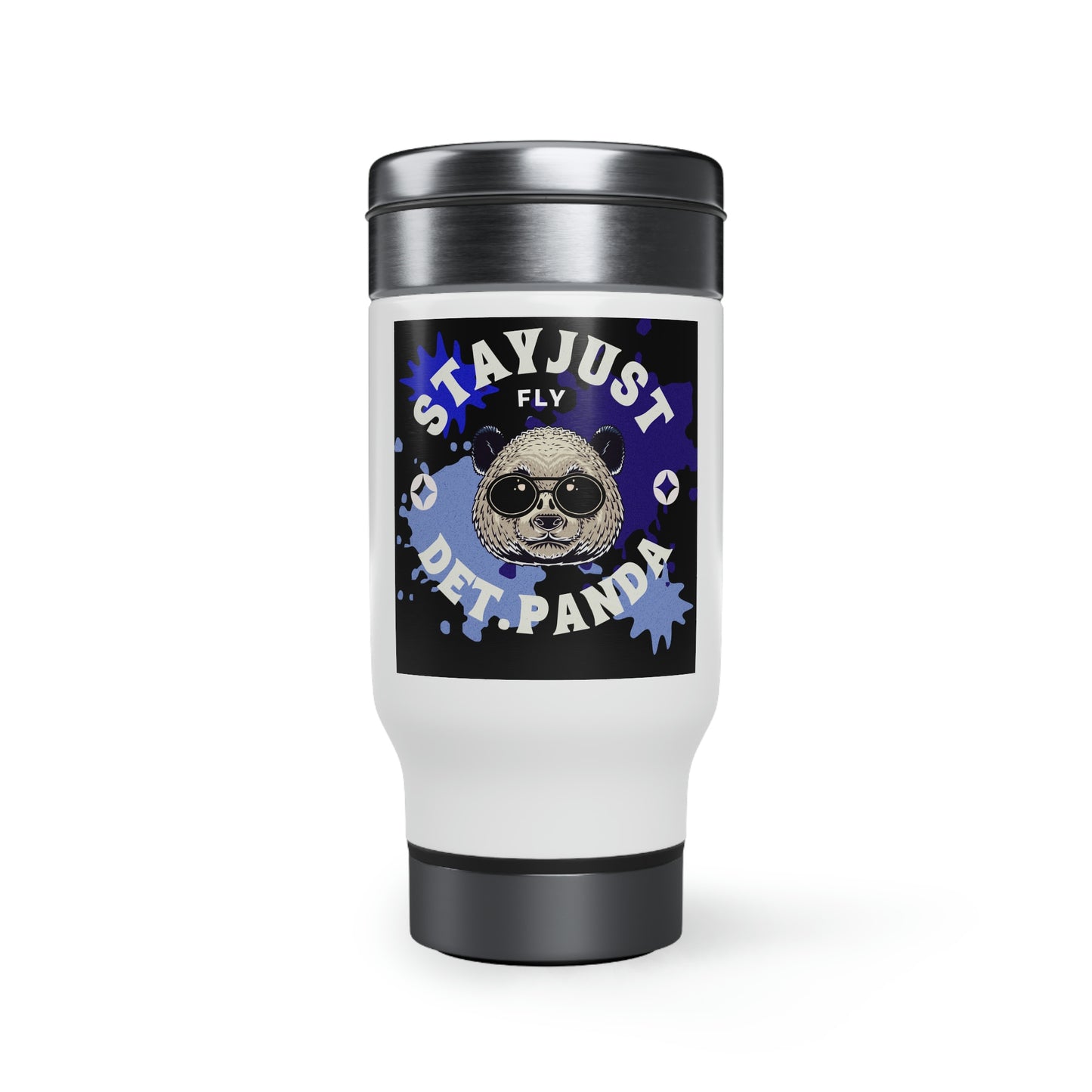 Stainless Steel Travel Mug with Handle, 14oz