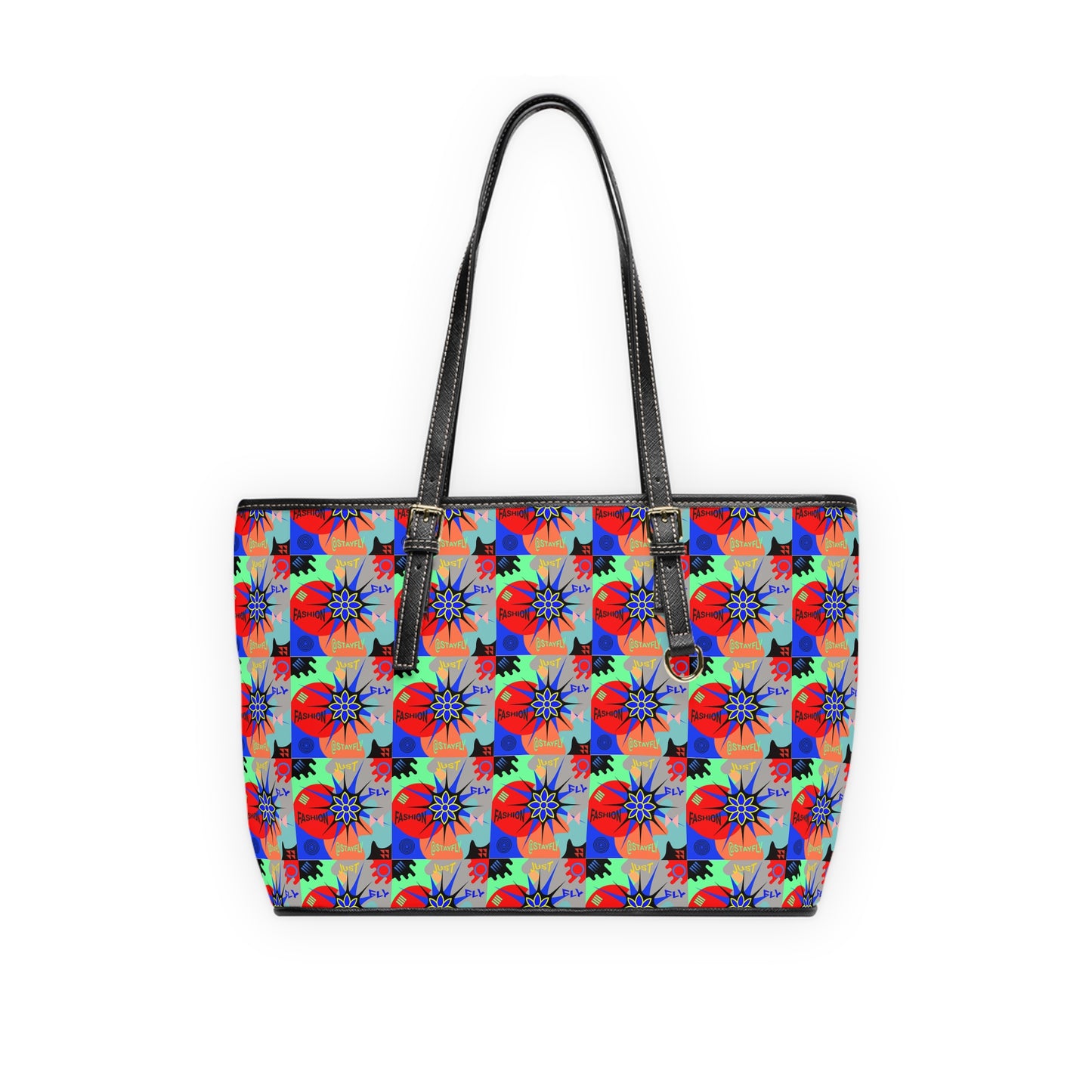 PU Leather Shoulder Bag STAR FLOWER BAG
