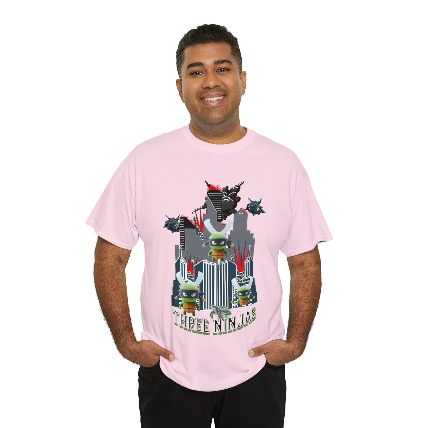 Unisex Heavy Cotton Tee  Three Ninjas