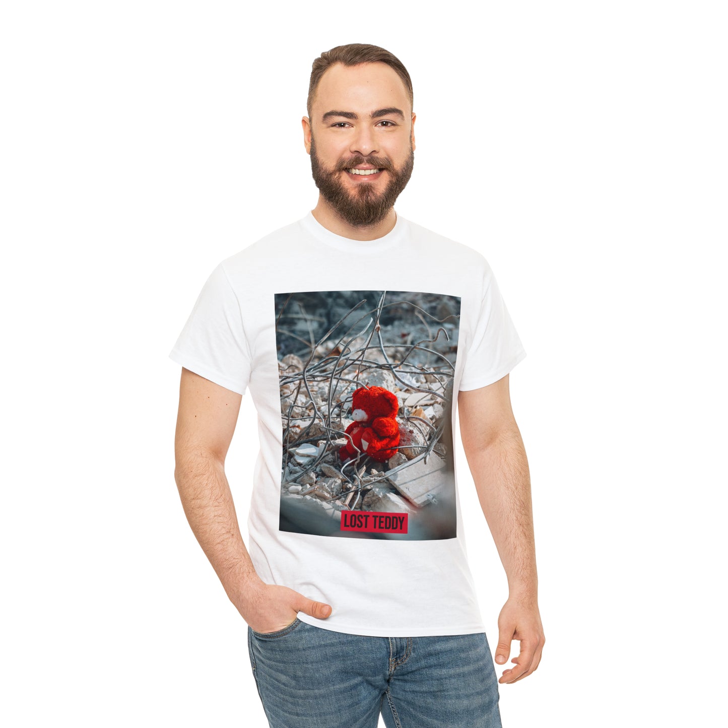 Unisex Heavy Cotton Tee Lost Teddy