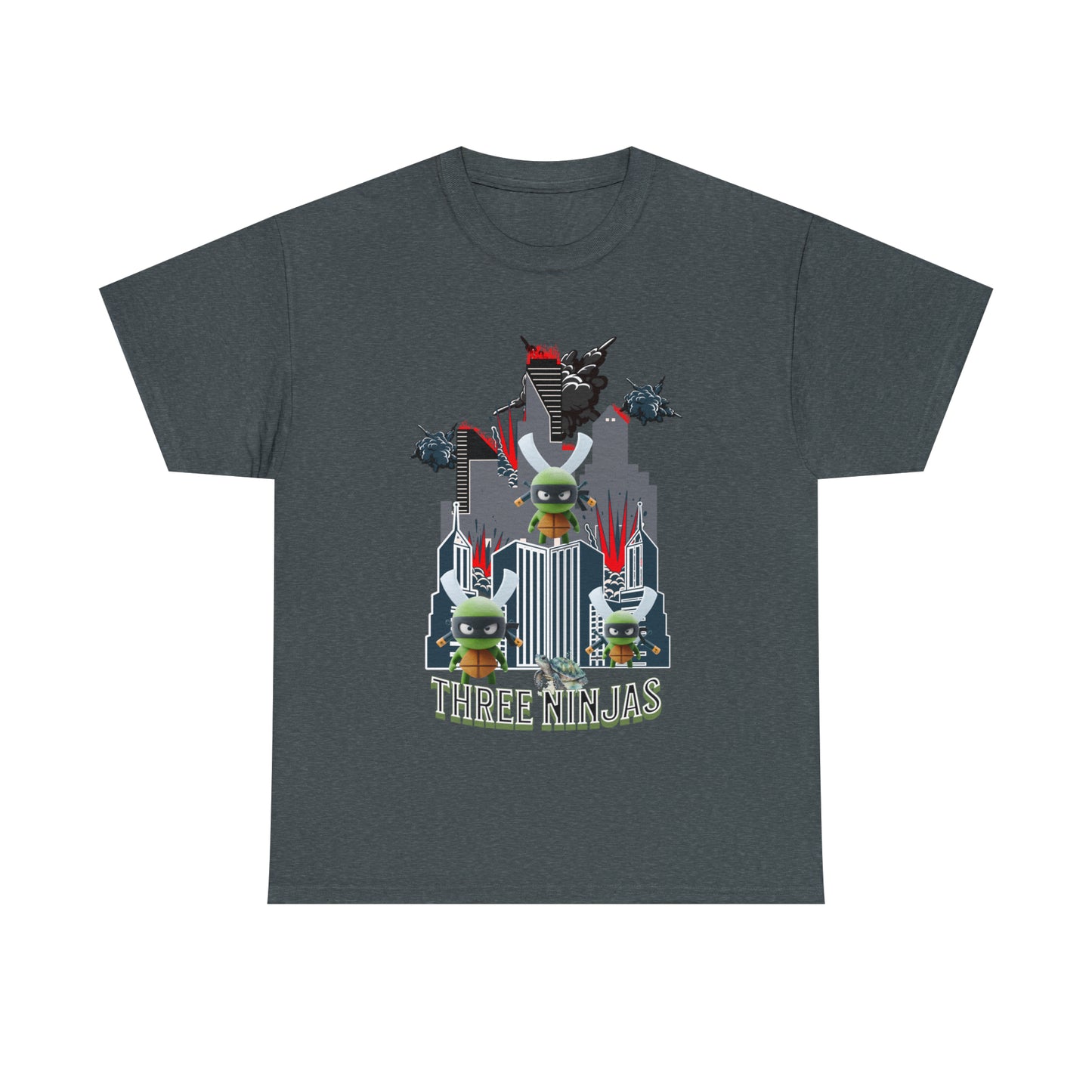 Unisex Heavy Cotton Tee  Three Ninjas