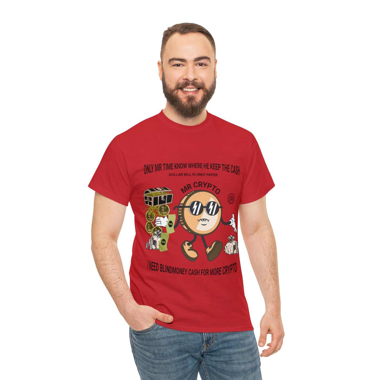 Unisex Heavy Cotton Tee  MR CRYPTO