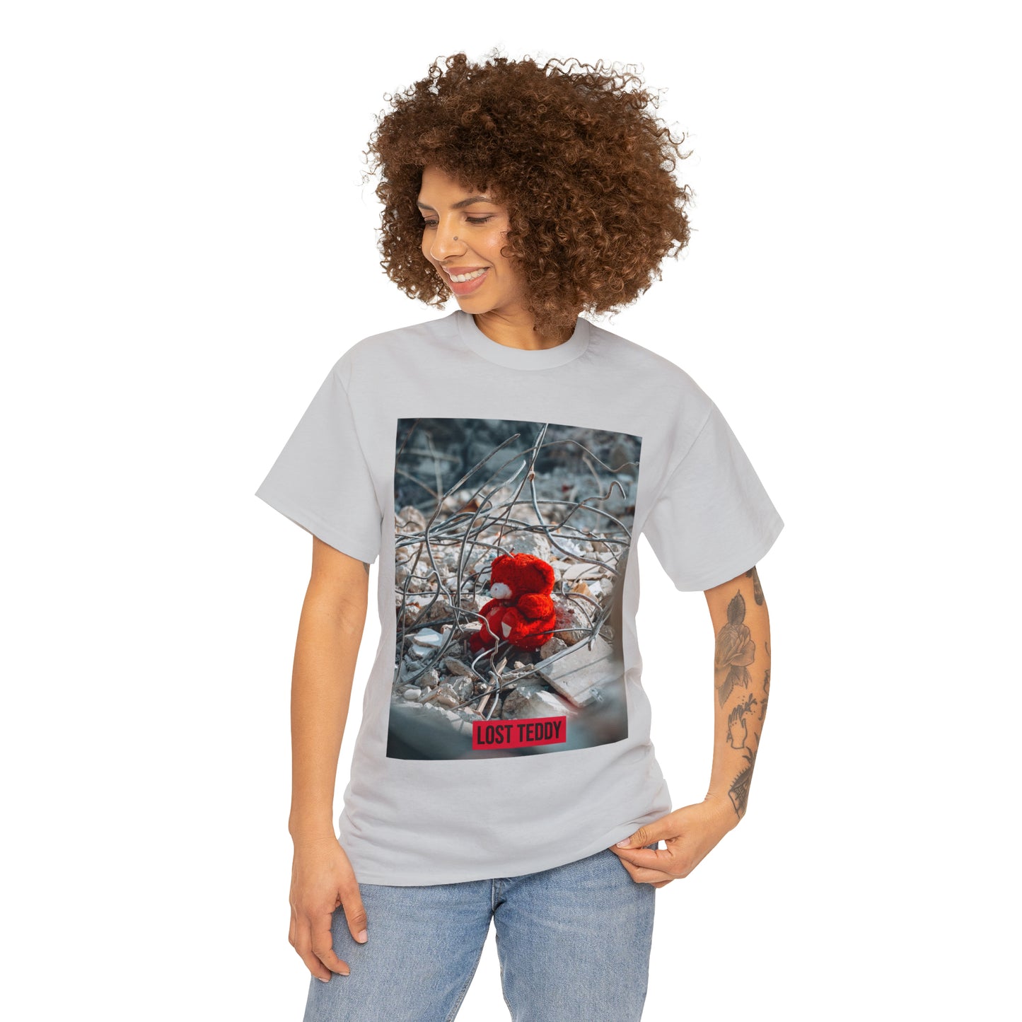 Unisex Heavy Cotton Tee Lost Teddy